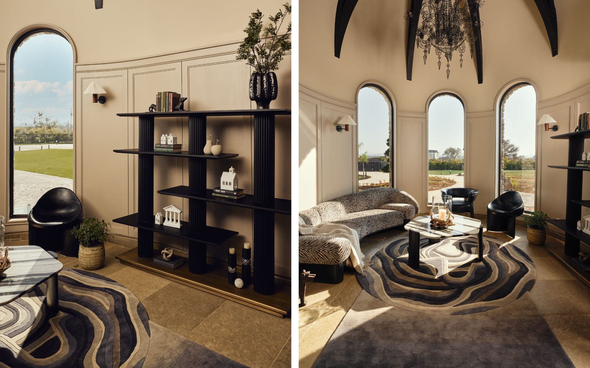 A Lounge for Living — Light, Arches & Dogs at the Window